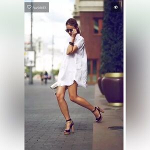 Rag & Bone White Cotton Shirtdress